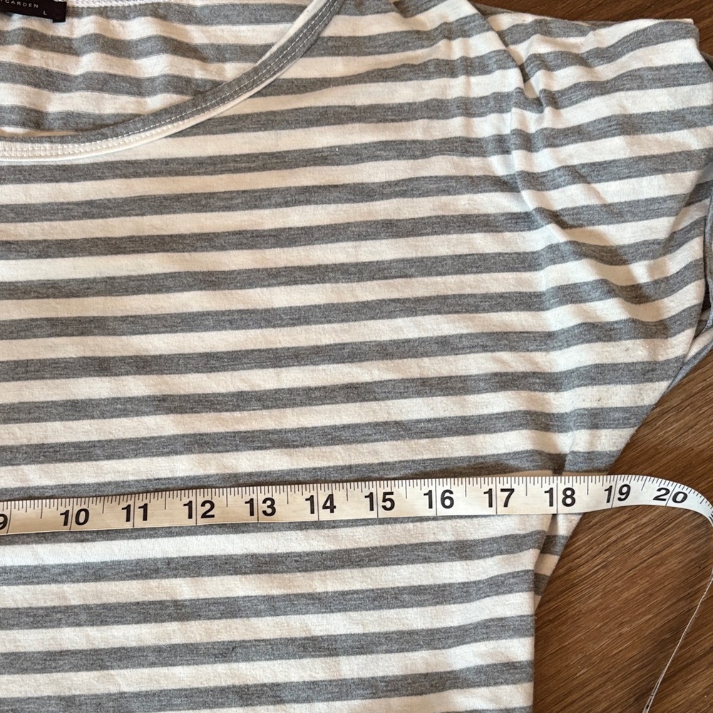 🎉SALE! Casual Striped Gray and White Striped Dress - Picture 6 of 8